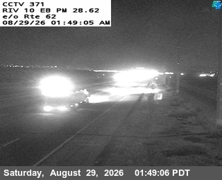 I-10 : (371) East of SR-62 live camera view
