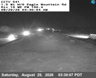 I-10 : (541) West of Eagle Mountain Rd live camera view