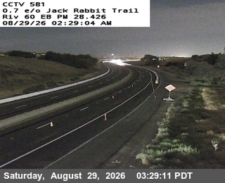 SR-60 : (581) 0.7 mi e/o Jack Rabbit Trail live camera view