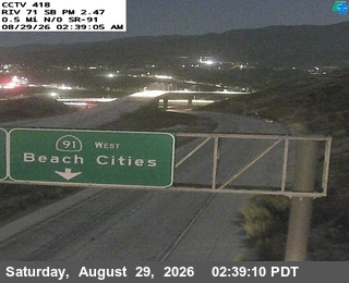 SR-71 : (418) 0.5 Mi N/O SR-91 live camera view