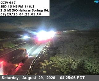 I-15 : (647) Halloran Wash live camera view