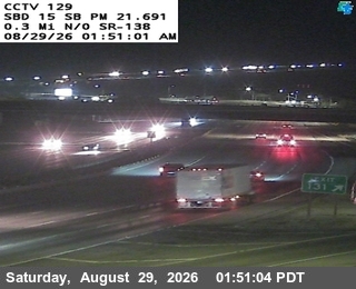 I-15 : (129) 0.3 MI N/O RTE 138 live camera view