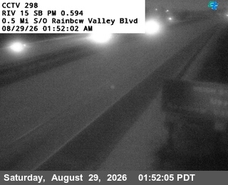 I-15 : (298) 0.5 mi S/O Rainbow Valley Truck Inspection Station live camera view