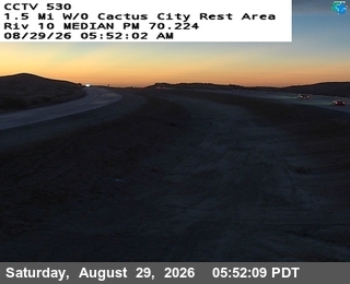 I-10 : (530) 1.5 w/o Cactus City Rest Area live camera view
