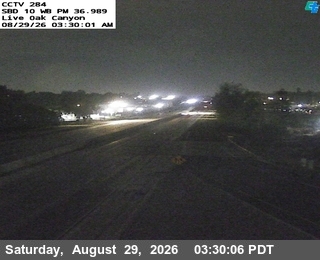 I-10: (284) Live Oak Canyon Rd WB live camera view