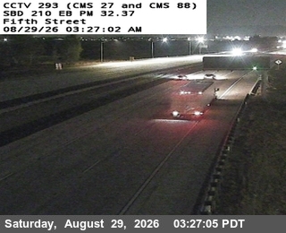 I-210: (293) Greenspot / Fifth St live camera view