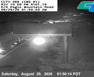 I-10: (389) W/O EAGLE MOUNTAIN RD live camera view