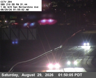 I 210: (294) 1 mi w/o San Bernardino Ave. live camera view