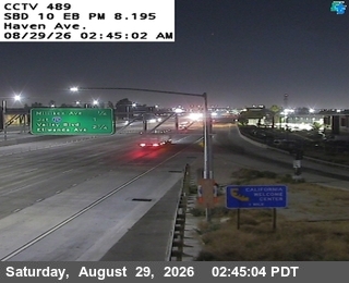 I - 10 : (489) Haven Ave. live camera view