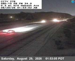 I-10: (278) W/O Wabash Ave live camera view