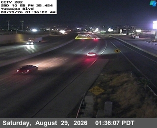 I-10 : (282) Yucaipa Blvd. EB Onramp live camera view