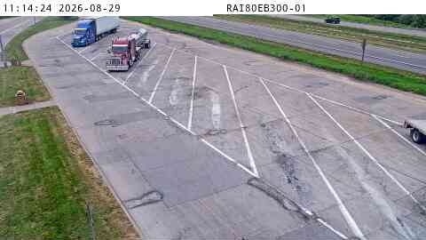 Rest Area: I-80 EB MM 300 near Davenport live camera view