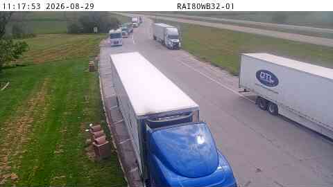 Parking Only: I-80 WB MM 32 near Shelby live camera view