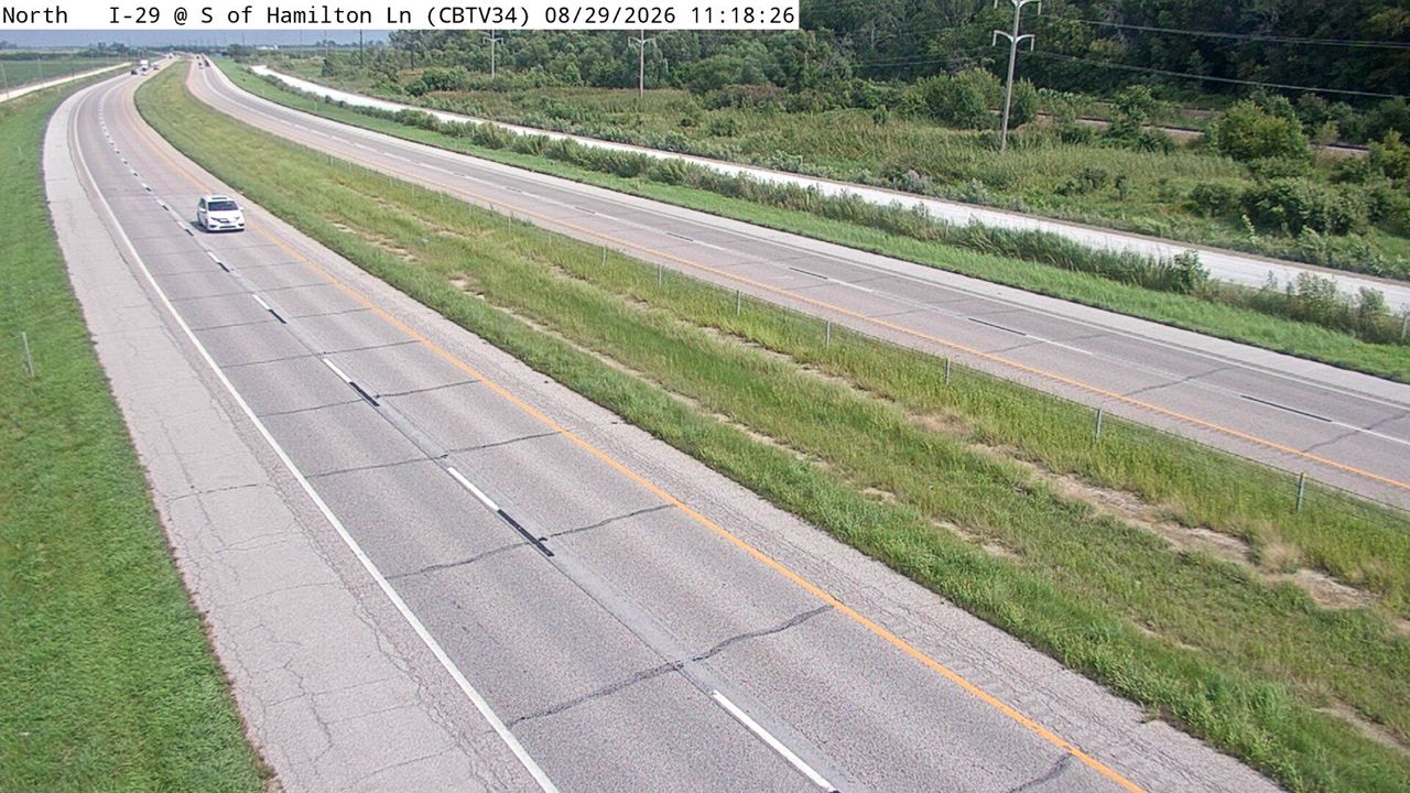 I-29 @ MM 59.7 (S of Hamilton Ln) live camera view