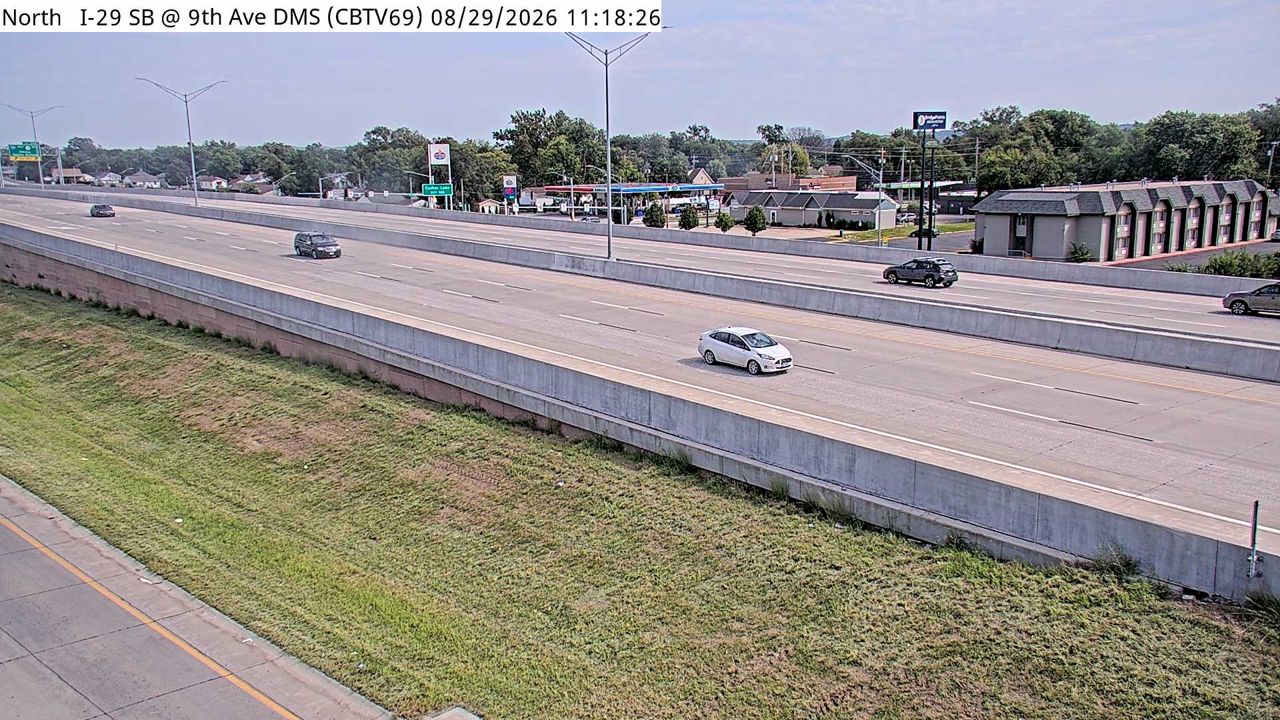 I-29 @ MM 53.2 (9th Ave DMS) live camera view