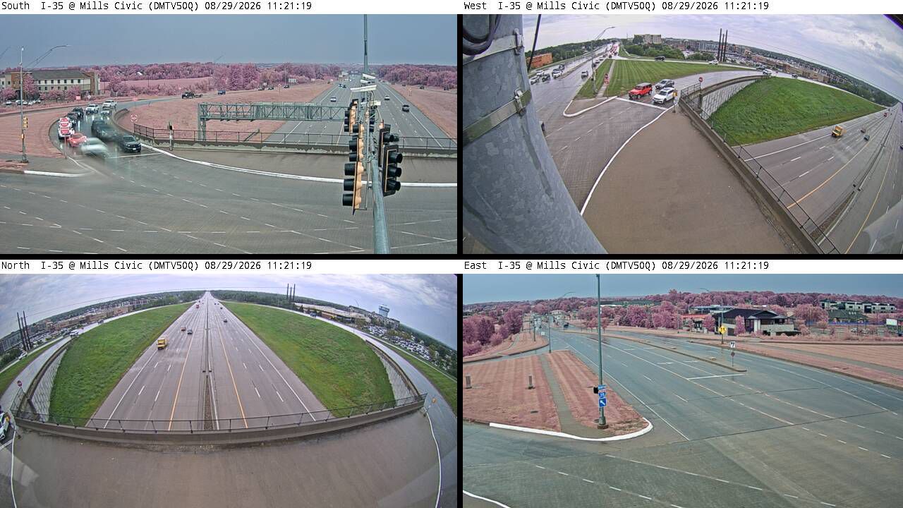 I-35 @ MM 70.4 (Mills Civic Pkwy)-Q live camera view