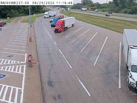 Rest Area: I-80 WB MM 237 near Tiffin live camera view