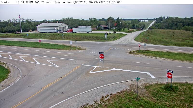 US 34 @ MM 246.75 near New London ICWS (02) live camera view