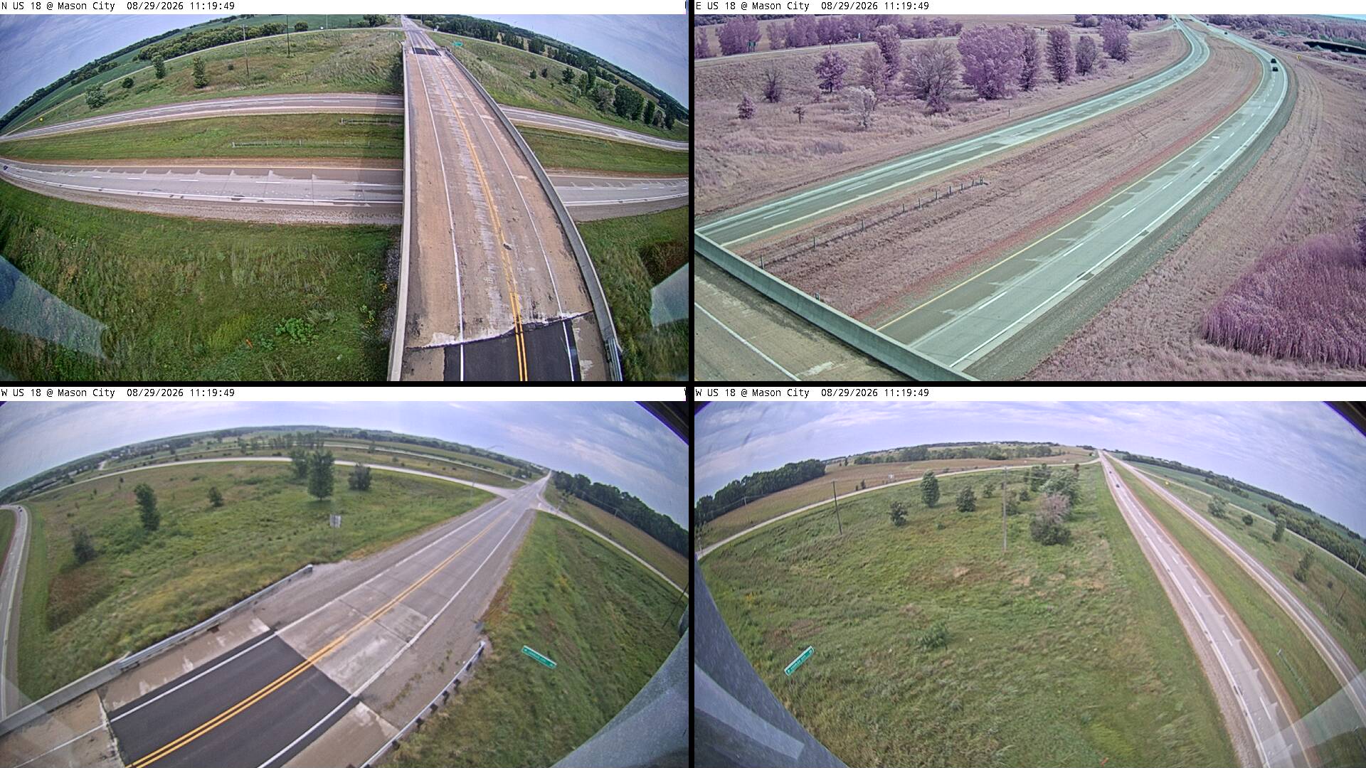 US 18 MM 190 @ Mason City US18 live camera view