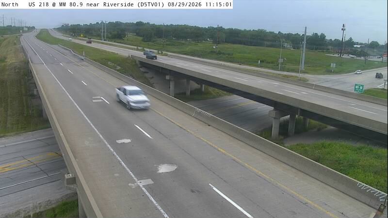 US 218 @ MM 80.9 near Riverside (D5TV01) live camera view
