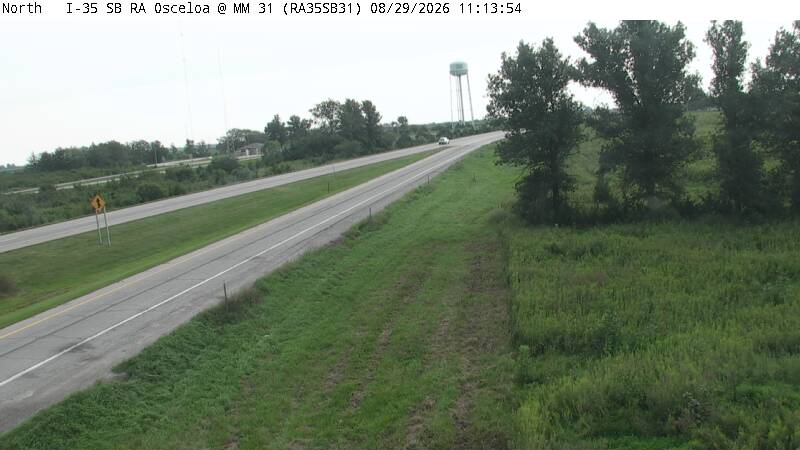 Parking Only: I-35 SB MM 31 near Osceola live camera view