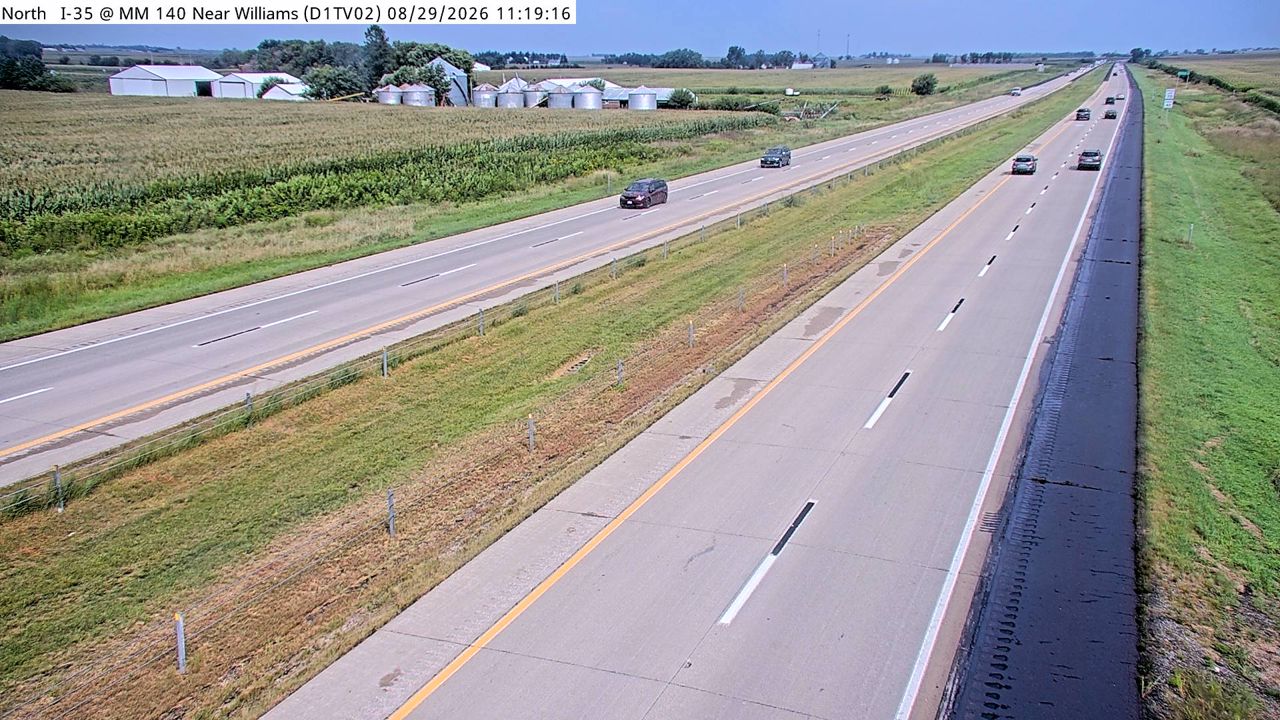 I-35 @ MM 139.9 (S of US 20) live camera view