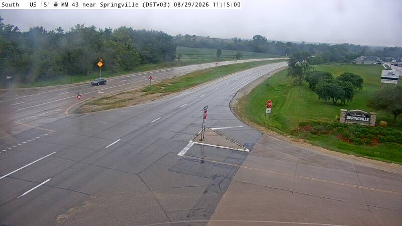 US 151 @ MM 43.5 near Springville W ICWS (03) live camera view