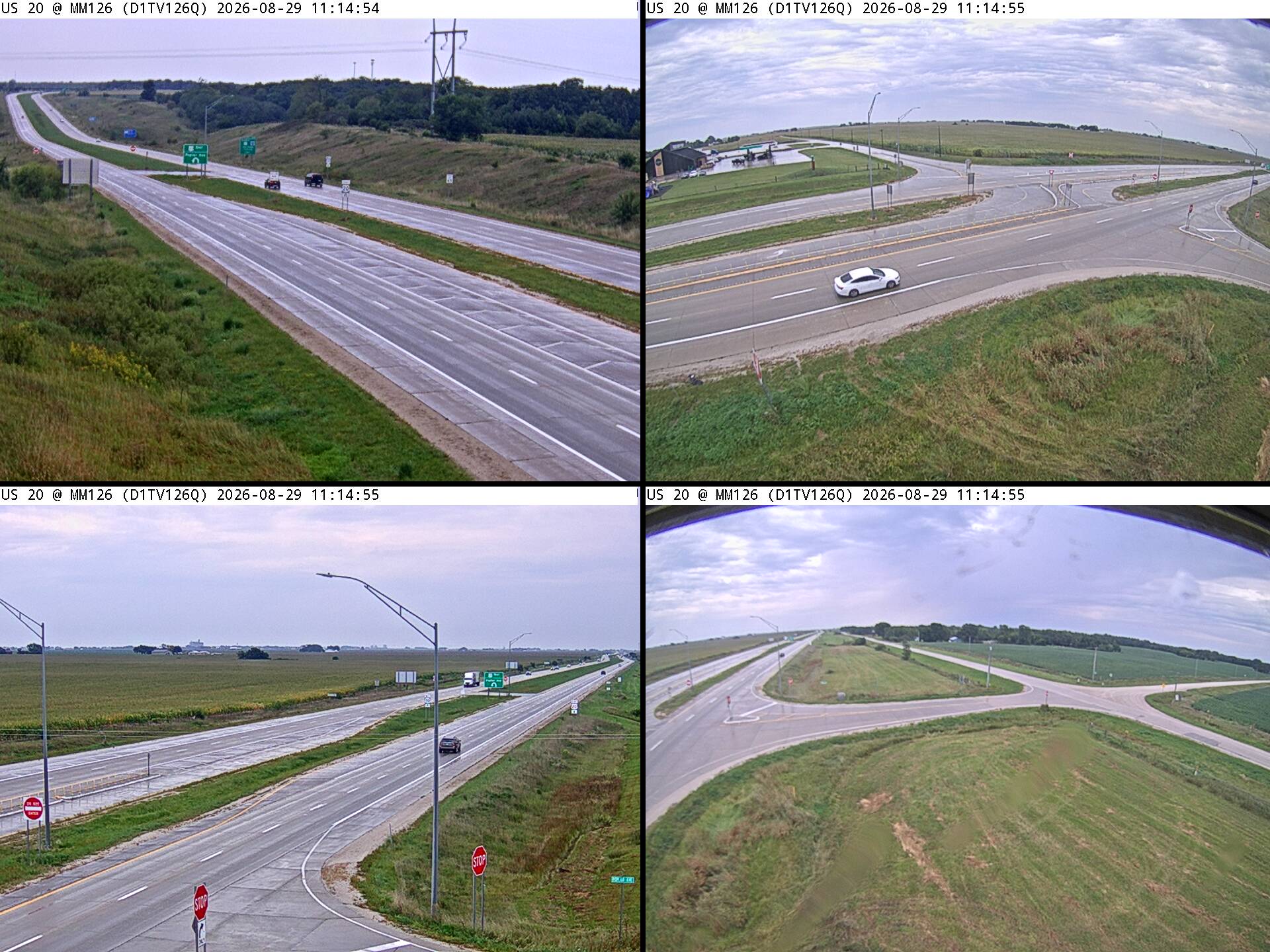 US 20 @ MM 126.20 - Quad live camera view