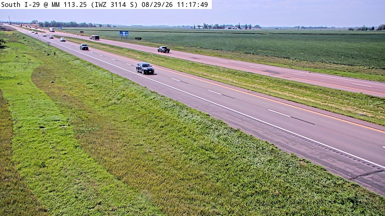 I-29 @ MM 113.2 (IWZ 3114S) live camera view