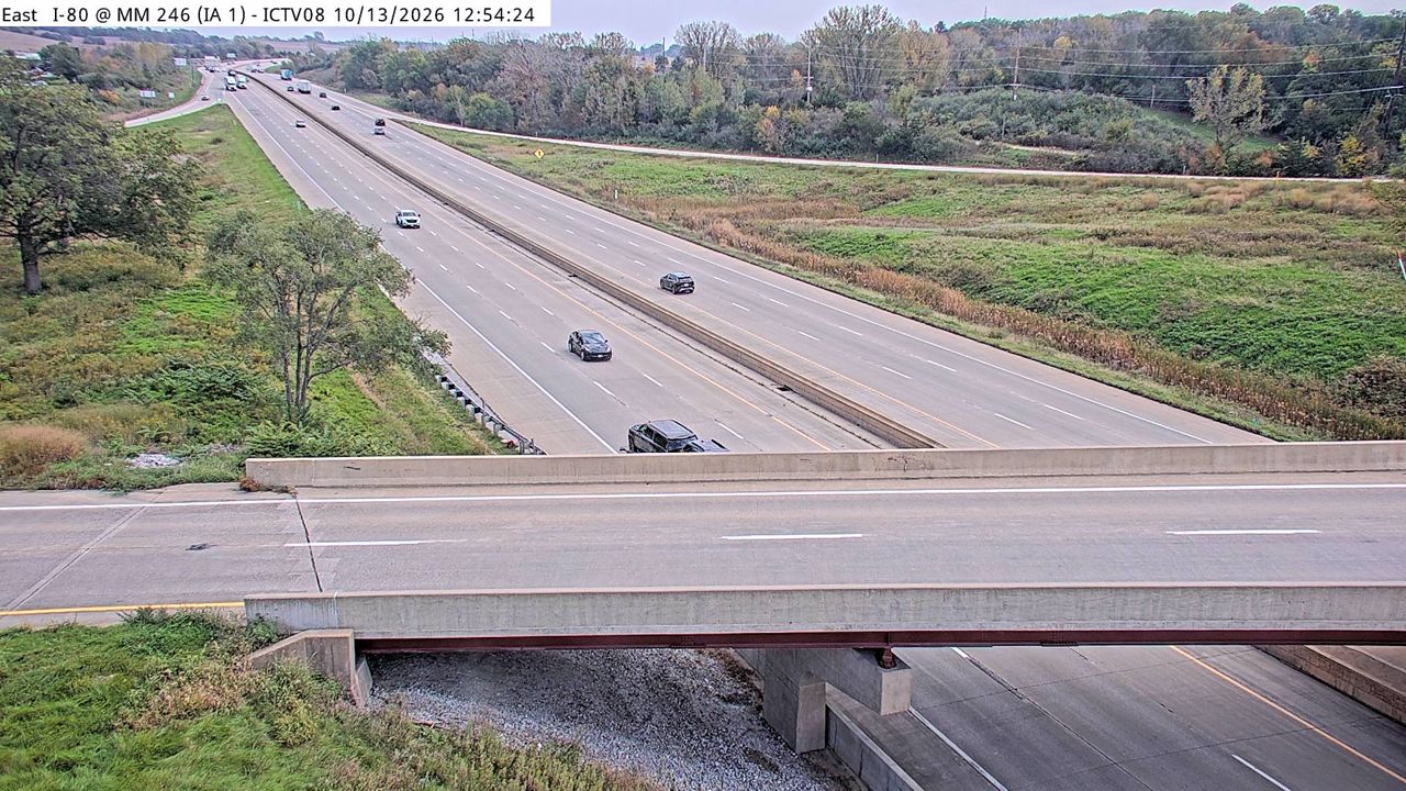 I-80 @ MM 246 (IA 1) live camera view
