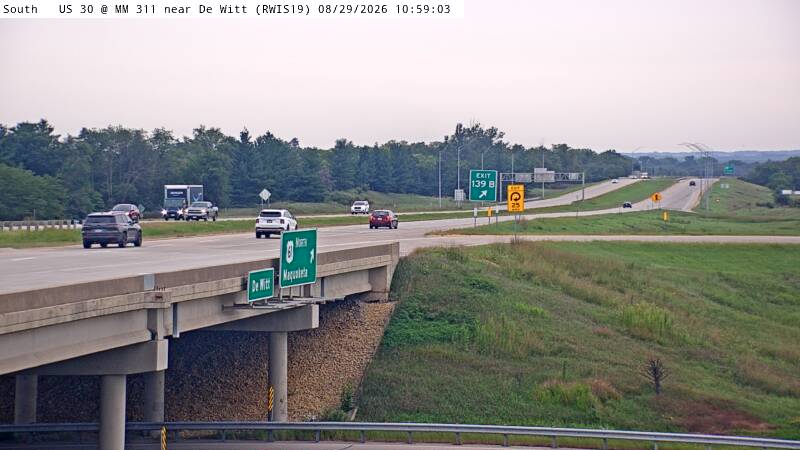 US 30 MM 311 @ De Witt live camera view