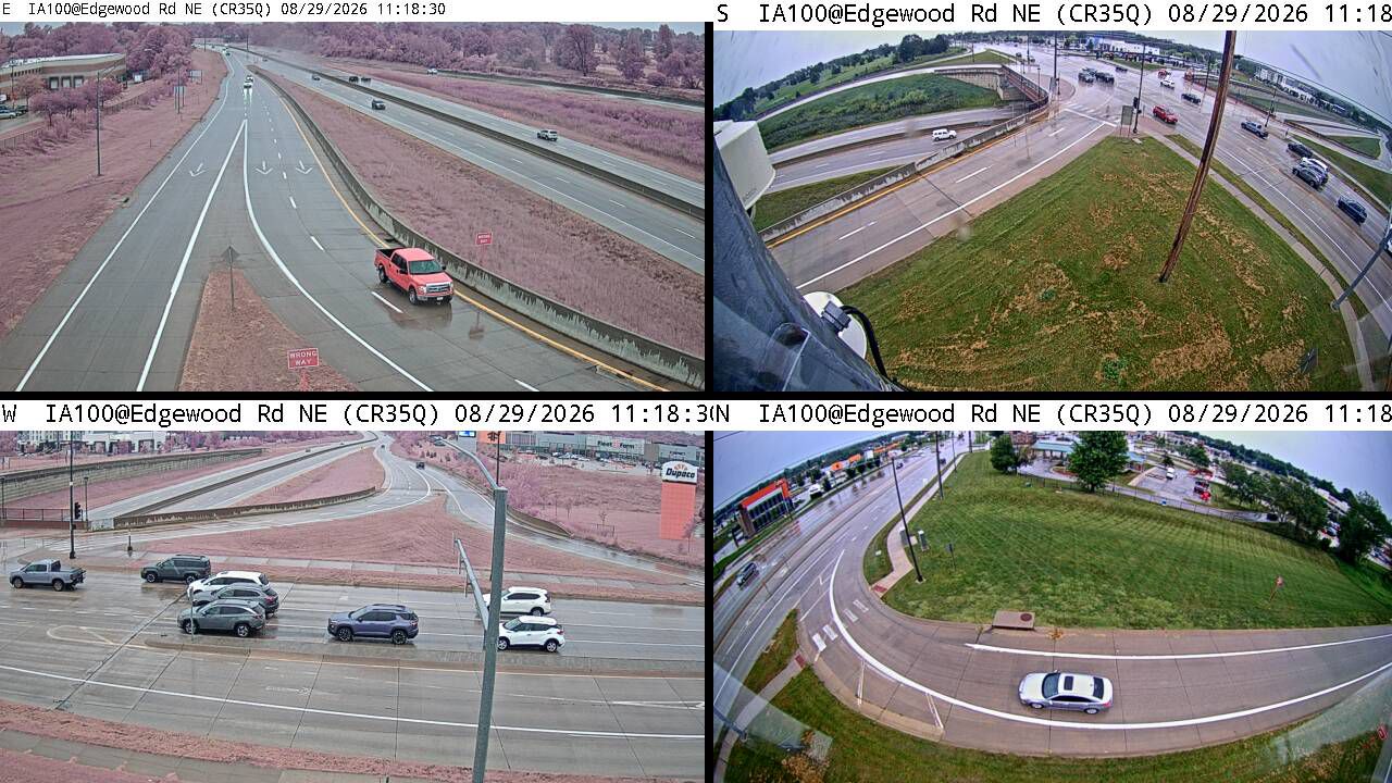 IA 100 @ MM 7.9 (Edgewood Rd NE)-Q live camera view
