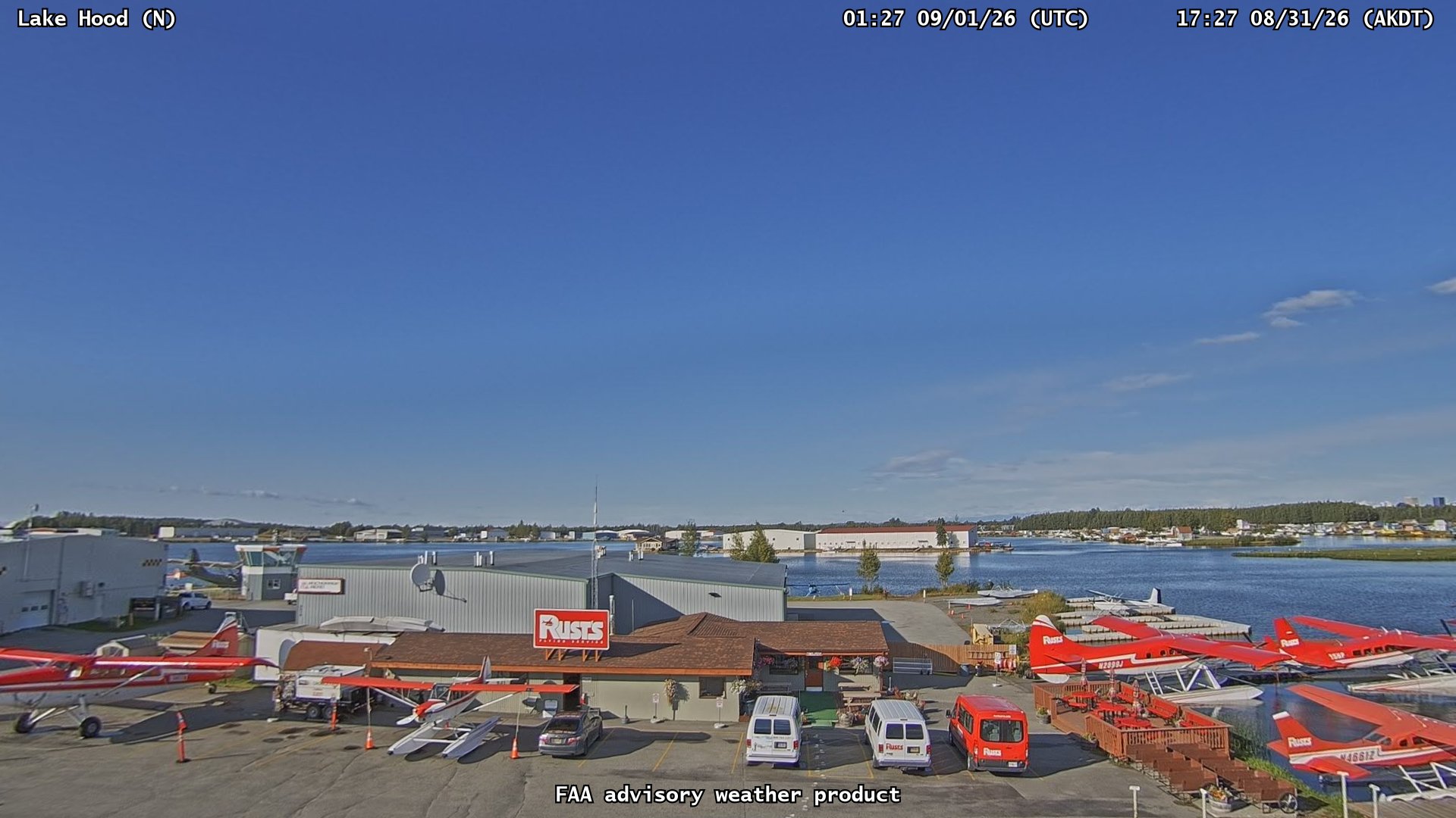 Lake Hood — North live camera view
