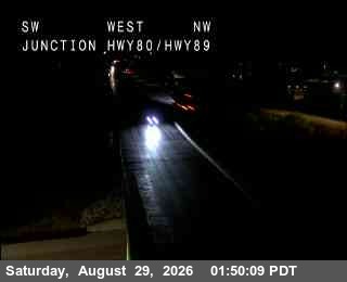 Hwy 80 at Hwy 89 live camera view