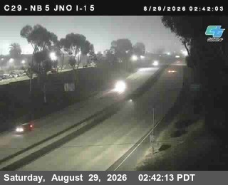 (C029) I-5 : Just North Of I-15 live camera view