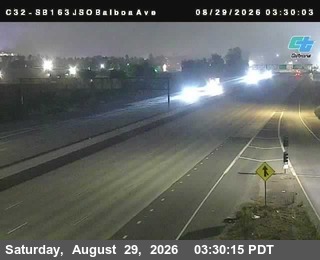 (C032) SR-163 : Just South Of Balboa Avenue live camera view