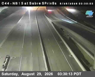 (C 044) I-15 : Sabre Springs DAR live camera view