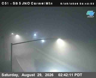 (C 051) I-5 : Carmel Mountain Road_T live camera view