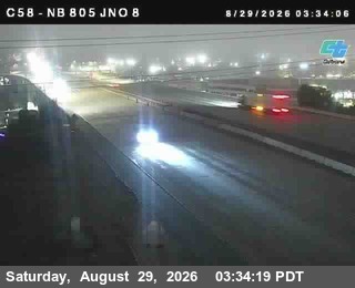 (C058) I-805 : Just North Of I-8 live camera view