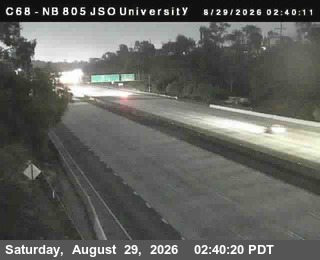 (C068) I-805 Just South of University live camera view