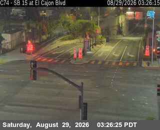(C 074) I-15 : El Cajon Boulevard live camera view