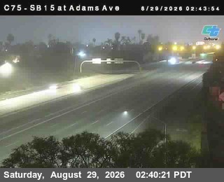 (C 075) I-15 : Adams Avenue live camera view