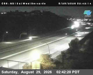 (C 086 )I-15 : West Bernardo Drive / Pomerdo live camera view