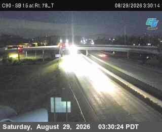 (C090) I-15 : Just South of SR-78 live camera view