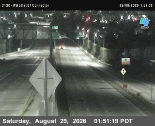 (C120) SR-52 : SR-67 Northbound Connector live camera view