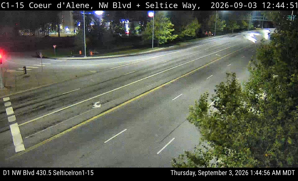 Northwest Blvd Seltice Ironwood live camera view