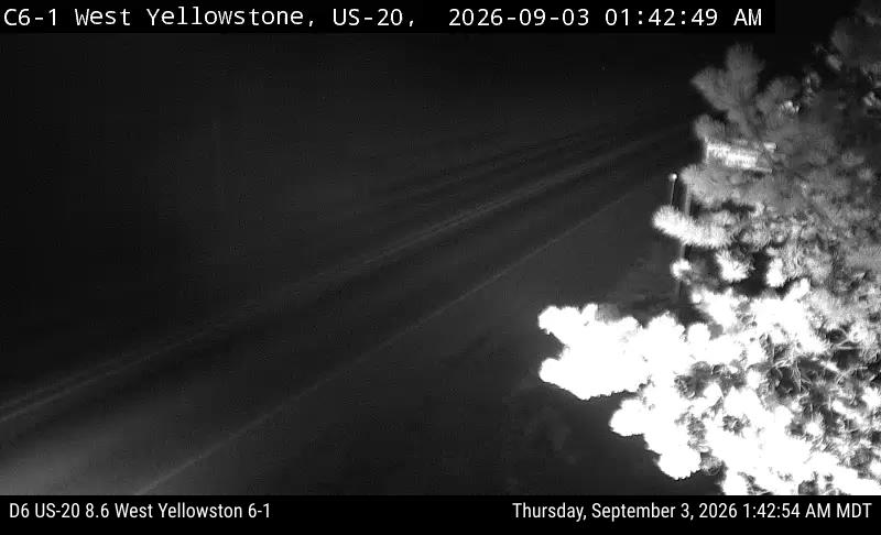 US-20 8.6 West Yellowstone live camera view
