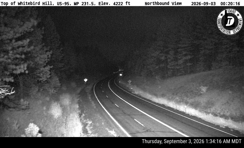 US-95 Whitebird Hill live camera view