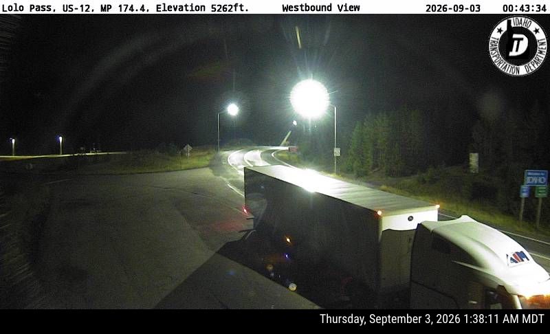 US-12 Lolo Pass live camera view