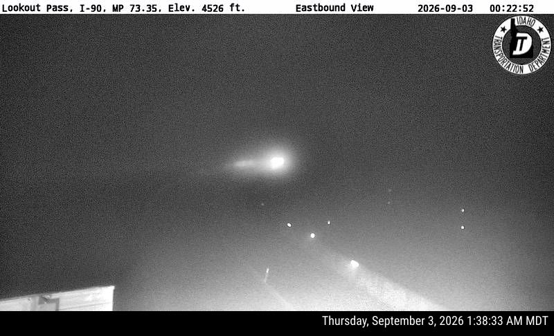 I-90 Lookout Pass live camera view